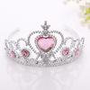 Corona congelada para niños, tocado de princesa, accesorios para el cabello, diadema, diadema de plástico, varita mágica, joyería binaria al por mayor