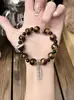 Garantido para Passar em Todos os Exames, Presentes Práticos para Meninas na Temporada de Formatura, Presentes para Namoradas, Professores, Colegas de Classe, Presentes de Aniversário para Mulheres, Pulseira de Olho de Tigre Amarelo