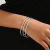 Pulsera de Múltiples Capas para Mujer Estilo Pequeño y Fragante Moda OL Aleación Electrochapada en Oro de 18 Quilates Pulsera de Diseño de Nicho