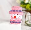 Hong Kong amor Papá Noel oso raqueta anillo lindo niños franela pulsera luminosa Navidad anillo a presión regalo