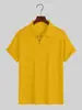 Nuevo Suministro Exclusivo Transfronterizo Europeo y Americano de Camisas Polo Deportivas Casuales de Jacquard Holgadas de Manga Corta con Cuello de Solapa y Tejido de Patrón de Diamantes