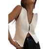 Cárdigan de punto sin mangas con escote en V profundo para mujer, estilo europeo y americano, con comercio exterior transfronterizo de Amazon