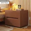 Mesita de noche estilo vintage, madera maciza, para uso doméstico en el dormitorio, estante de almacenamiento junto a la cama, nuevo modelo 2026 para apartamentos pequeños