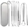 Removedor de sarro dental artefacto de limpieza dental espejo oral luminoso herramienta de dentista para eliminar sarro recorte de dientes dental
