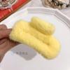 Pinza para el pelo de imitación de piel de conejo de Corea del Sur, para otoño e invierno, con suave viento, para la cabeza, con forma de tiburón grande, accesorios para el cabello al por mayor