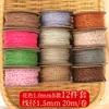 Cuerda de cinco colores hilo de algodón frotado a mano tejido a mano DIY cuerda para tejer estilo tibetano cuerda de mano para la muñeca pulsera para ensartar borla fleco estilo tibetano
