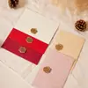 Envelope de Papel Especial Padrão Árvore Linha Horizontal Couro Retrô Papelaria Conjunto de Selo de Cera Cartão de Cumprimentos Convite Convite de Casamento