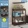 Soporte de exhibición de piedra, soporte para pecera, base, mesa auxiliar, mesa de rincón, soporte para plantas, sala de estar de madera maciza de pie