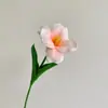 Brownie Flor Artificial Abierta Tulipán PU Ramo Decorativo Floral para Sala de Estar Hogar Dropshipping Transfronterizo