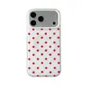 Funda magnética con soporte y diseño de lunares frescos y sencillos para Apple 17 Pro Max con botones de IA, adecuada para 16 Pro y 15 Pro, de doble capa