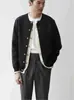 Cardigan Tricot Casual Novo Direto da Fábrica Estilo Preguiçoso Falso Duas Peças Patchwork Color Block Cardigan Outono 2026