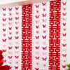 Set de Decoración de Habitación de Boda con Tiras Largas, Tela de Fondo de Pared con Personajes para Celebración de Boda, Accesorios y Colgantes para Fotos de Compromiso de Boda