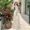 Vestido de Malha Lantejoula Estilo Resort à Beira-Mar Feminino Verão Fresco Top Tubo de Alta Qualidade Vestido Longo