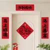 Pareados de Año Nuevo Creativos Año del Caballo Pareados de Primavera Suministros para el Festival de Primavera Nevera Porche Mini Pareados Bendición del Zodiaco Pegatinas para Puerta