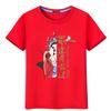 El éxito de la camiseta de algodón de manga corta examen de ingreso a la preparatoria ánimo estudiantes masculinos y femeninos envían ropa de clase roja holgada