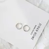 Pendientes Coreanos de Zirconia Super Brillante de una Sola Fila Pendientes de Moda Distintivos de Diamante de una Sola Fila Pendientes Exquisitos de Celebridad de Internet Joyería Simple