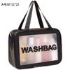 Advanced Sense Bolsa de cosméticos de camada dupla Bolsa de cosméticos portátil para mulheres Bolsa de higiene pessoal de grande capacidade Bolsa de banho à prova d'água Lote