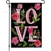 Venta Caliente de Amazon Nueva Bandera de Jardín para el Día de San Valentín Bandera de Bienvenida con Amor Bandera Festiva Tienda de Fábrica