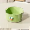 Bonito Cuenco de Frutas de Nuevo Estilo, Exquisito Diseño de Estrella Dopamina, Cesta Doble con Drenaje para Uso Doméstico, Lavabo para Verduras para Sala de Estar y Cocina