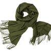 Nuevo invierno europeo y americano para hombres y mujeres, bufanda chal monocolor, venta al por mayor de fábrica, bufanda chal de imitación de cachemira de color sólido, afelpado