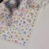 Papel Adesivo para Unhas Japonês Novo Internet Celebrando Pó de Flor Seca Flores Secas Dia de Primavera Estilo Pintura Cor Mista Base de Borracha Flor Decorativa para Unhas