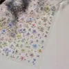 Adesivos Tomoni para Nail Art em Relevo Padrão de Pétala Adesivos de Unha Colagem de Flores Secas de Fada Adesivos de Unha Florais de Planta
