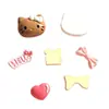 Novo Conjunto de Gatinhos Fofos Acessórios de Resina DIY Acessórios de Cabelo Presilhas de Cabelo Chaveiros Charms para Sapatos Materiais Atacado