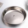 Venta al por mayor de fábrica 304 engrosado con oreja plato para pasteles sin oreja plato para pasteles engrosado y profundizado acero inoxidable placa de piel fría placa para pasteles al vapor superficie