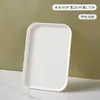 Bandeja Creativa de Trigo Plástico Placa Imitación Madera Rectangular Plato de Té Plato de Cena Hogar Restaurante Plato Difícil Plato para Huesos