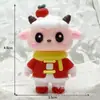 Chaveiro do Ano do Carneiro Carneiro Ganhe uma Fortuna Boneco de Borracha Macia Pingente Desenho Animado 2027 Boneco do Ano do Carneiro Ovelhinha Ornamento Presente