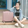 Mala Trolley Horizontal Pequena Masculina para Negócios, Bolsa de Viagem Feminina, Mini Mala de Bordo, Mala de Viagem de Curta Distância de 18 polegadas