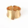 Pulsera Popular Transfronteriza de Metal Brillante con Forma de Ola Estilo Minimalista Europeo y Americano Pulsera Abierta Irregular Fábrica de Joyería para Mujer