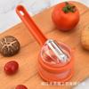 Pelador de Almacenamiento Nuevo Pelador de Almacenamiento Anti-Salpicaduras Artefacto para Pelar Pelar Fruta Pelar Pelador Creativo Doméstico