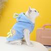 Ropa para mascotas ropa para gatos chaleco de algodón para gatos pequeño azul ropa para gatos otoño e invierno Nuevo 23 chaleco de oso con pajarita