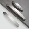 Manija simple moderna manija de aleación de aluminio cromo brillante cepillado fundición a presión manija de gabinete cocina cajón armario mueble manija de puerta