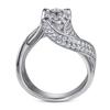 Tonglin Suministro transfronterizo europeo y americano comercio exterior más vendido plata esterlina s925 anillo de curva de moda romántica joyería femenina al por mayor
