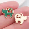 20 Pingentes de Liga de Trevo de Quatro Folhas e Cacto Verde Caindo para Pulseira Feita à Mão DIY Acessórios de Joia