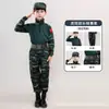 Traje de Camuflaje para Niños Niños Entrenamiento Militar Desarrollo al Aire Libre Campamento de Verano Ropa de Rendimiento de Fuerzas Especiales Primavera y Otoño
