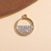 Accesorios de Colgante Semicircular, Colgante Pequeño de Diamante, Joyería de Aleación con Collar, Pulsera, Ropa, Bolsa, Aretes, Accesorios para la Cabeza DIY