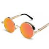 Óculos de Sol Jamie 886 Estilo Punk Retrô Street Style Europeu e Americano Tendência Redondos Personalizados Espelhados Óculos de Sol para Homens e Mulheres