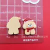 Desenho Animado Homem de Gengibre Natalino Cachorrinho Boneco de Neve Urso Acessórios de Resina Acessórios para Headband DIY Grampo de Cabelo Capa de Celular Materiais