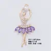Nuevos accesorios de joyería para mujer de aleación para ballet carcasa de teléfono móvil colgante de chica ángel de cristal zapatos con agujero accesorios diy