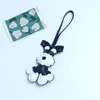 Huayang Desenho Animado Filhote de Schnauzer Pingente de Couro Personalizado Criativo Chaveiro de Filhote Decoração de Bolsa Acessórios Atacado