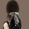 Pinza para el Cabello con Lazo de Malla para Mujer 2026 Nueva Pinza de Garra de Lunares Pinza de Cola de Caballo de Gama Alta Accesorio para el Cabello para Moño en la Parte Posterior de la Cabeza