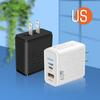 Cargador de teléfono móvil de nitruro de galio de 65 W al por mayor transfronterizo, cabezal de carga USB tipo C, regulaciones europeas y americanas, cabezal de carga rápida PPS