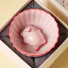 Soporte para Incienso de Aceite Pigmentado Cerámico de Horno Ru, Soporte para Palillos de Incienso de Sándalo, Bandeja para Incienso, Decoración de Quemador de Incienso para Interiores del Hogar