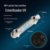 Purificador de Água Lâmpada UV Esterilização Filtro Tubo de Transbordamento Aço Inoxidável Lâmpada UV Equipamento Doméstico para Tratamento de Água