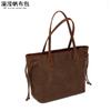 Bolso de mano informal de lona encerada para mujer, bandolera, bolso de compras, bolsa de almacenamiento, venta directa de fábrica