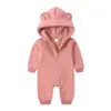 Ropa para Bebé 2026 Primavera y Otoño Nuevo Estilo Mameluco con Forma de Oso Traje Cálido para Gatear Ropa para Bebés Agente Mayorista