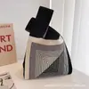 Bolsas de Tricô de Nicho Transfronteiriças, Bolsas de Mão Femininas, Bolsas de Palha Fofas, Bolsas Tote, Lembrancinhas Femininas